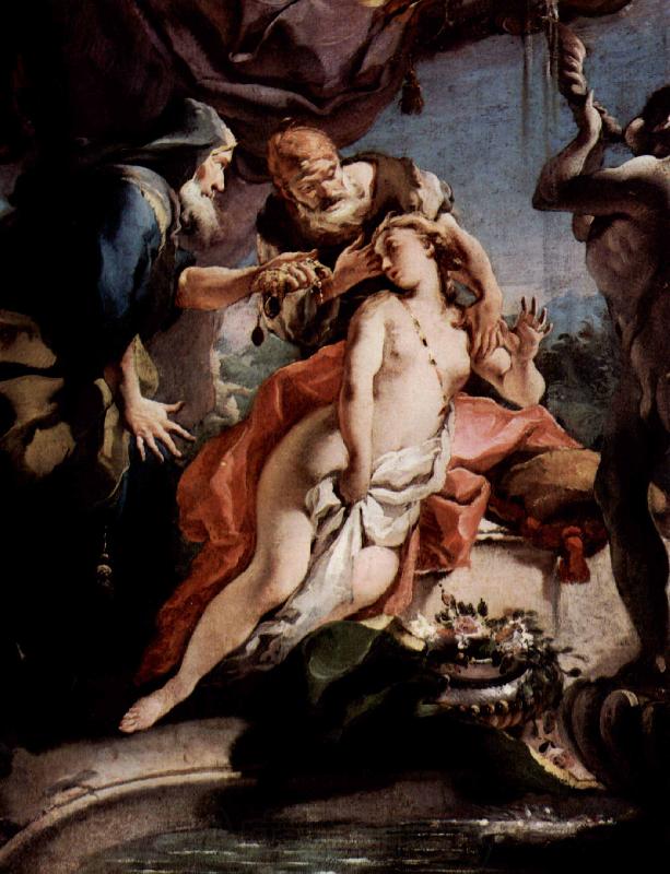 Giovanni Battista Tiepolo Susanna und die beiden Alten Norge oil painting art
